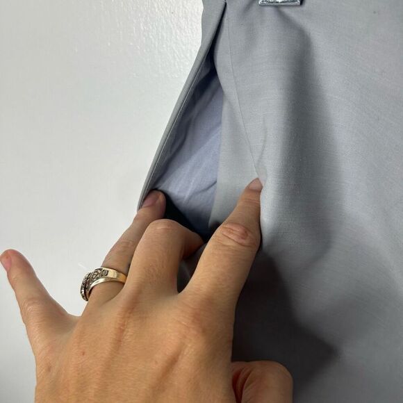 Marni Gray Pencil Skirt Size EU 44 US 12 Zipper Back Closure Drapey Italy - Picture 8 of 13